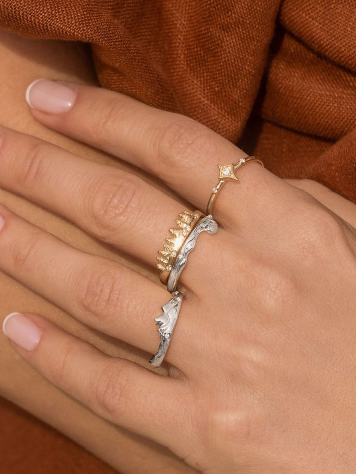 Silver Wave Ring