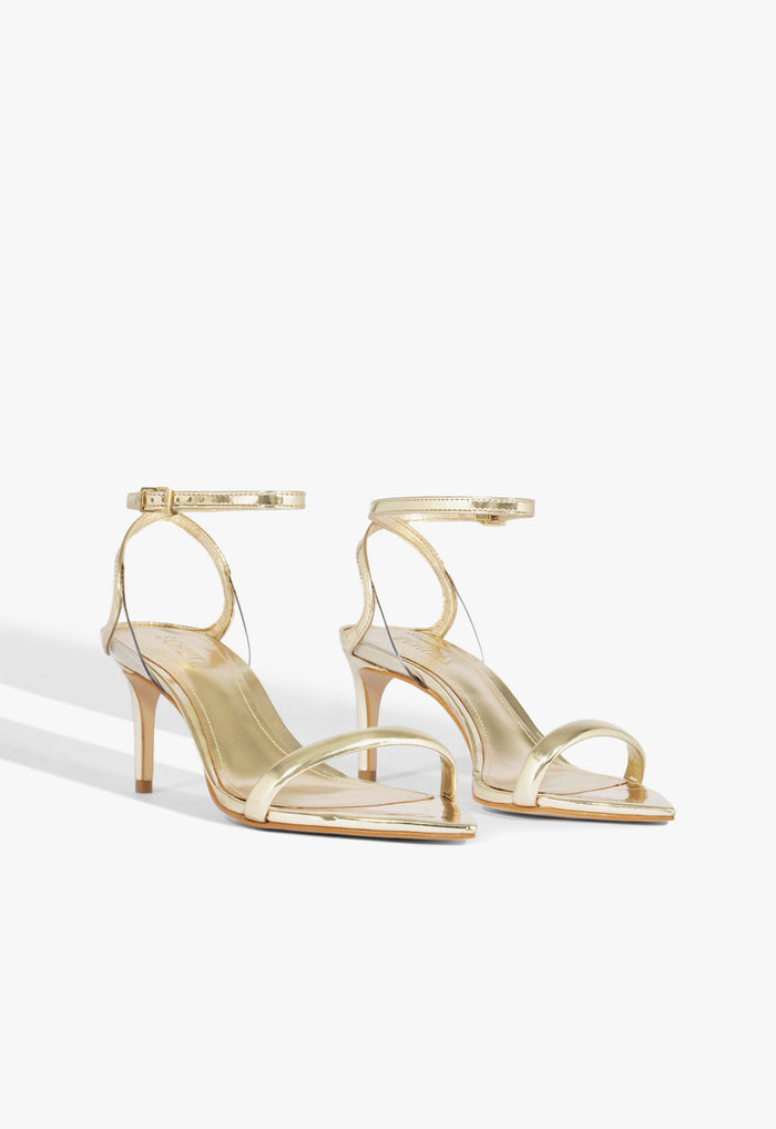 Skye Leaf Mid Metallic Sandal - Schutz Shoes
