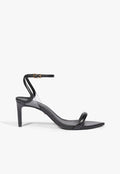 Skye Mid Leather Sandal 5 Black Leather - Schutz Shoes