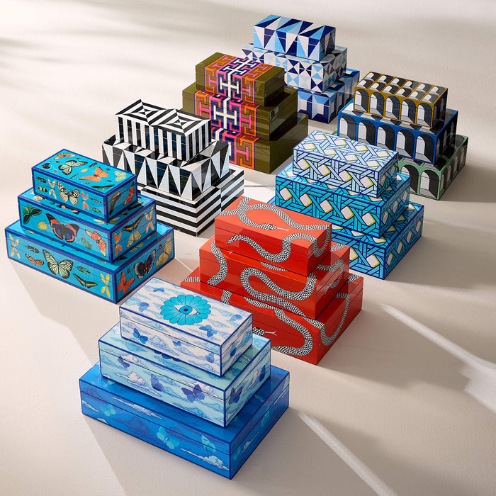 eden lacquer box snake orange stacked - collection view