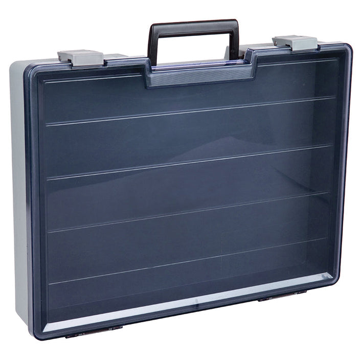 6771UA (711-2) Small Industrial Satchel Compartment Case showing closed angled view