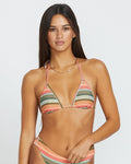 Sol Song Slide Triangle Bikini Top - MULTI