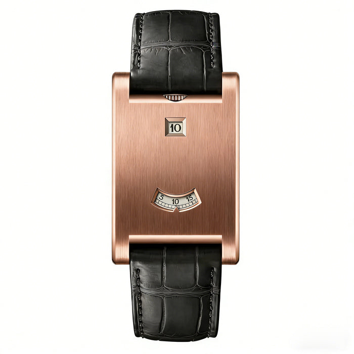 Rose gold-black belt