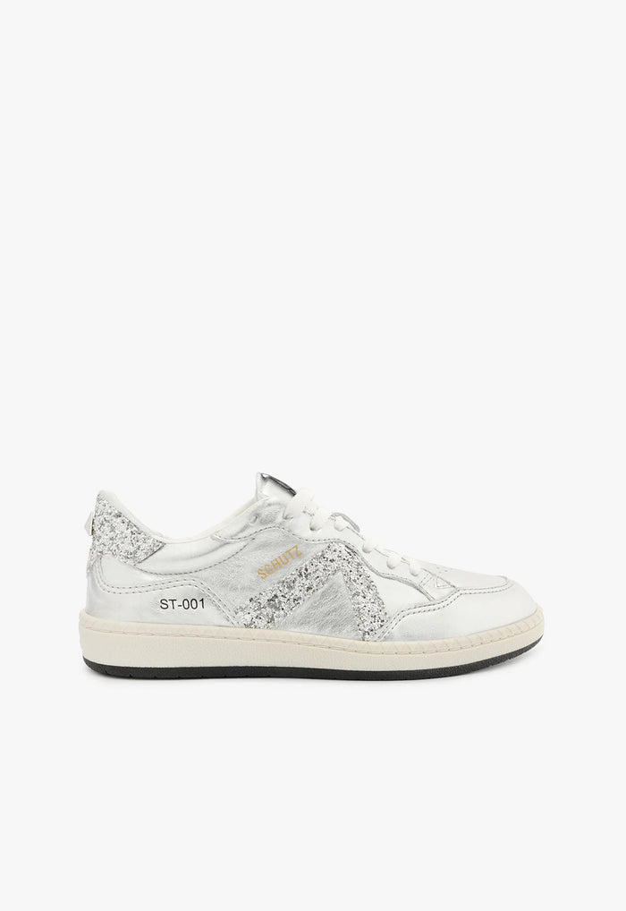 ST-001 Leather Sneaker 5 Silver Calf Leather - Schutz Shoes