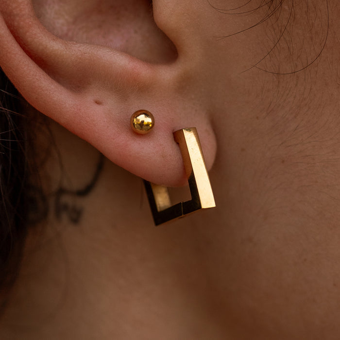 Staple Studs Gold