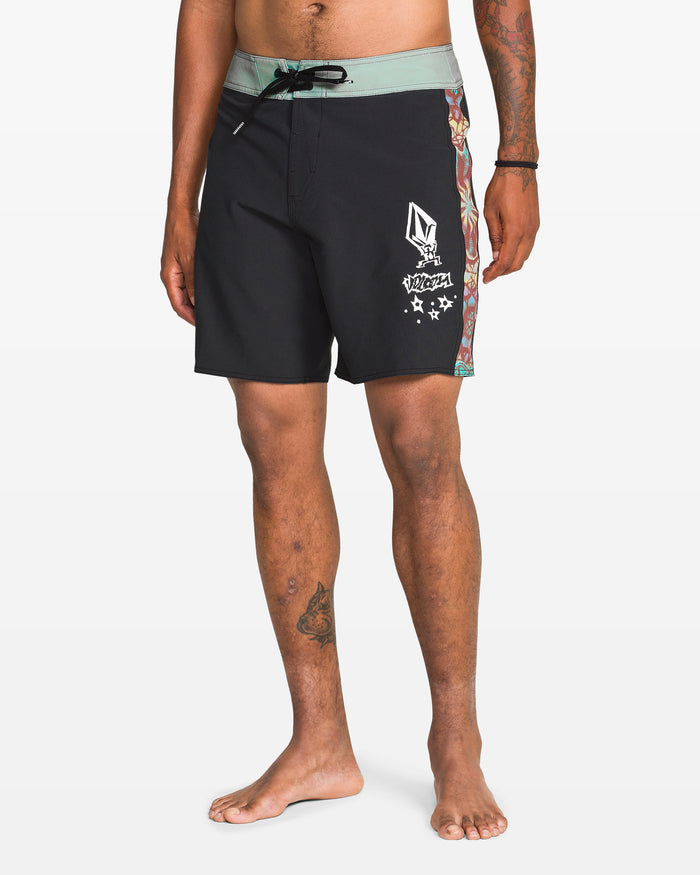 Star Shields Mod 18" Boardshort - Stealth