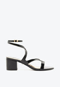 Stephanie Block Patent Sandal 5 Black Patent - Schutz Shoes