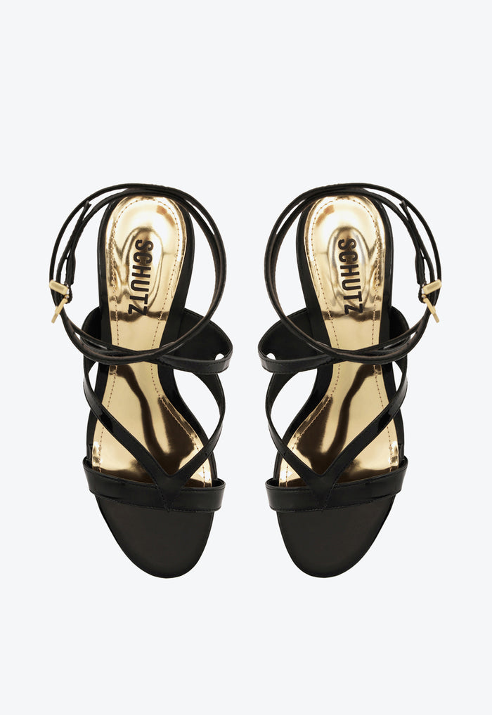 Stephanie Block Patent Sandal - Schutz Shoes