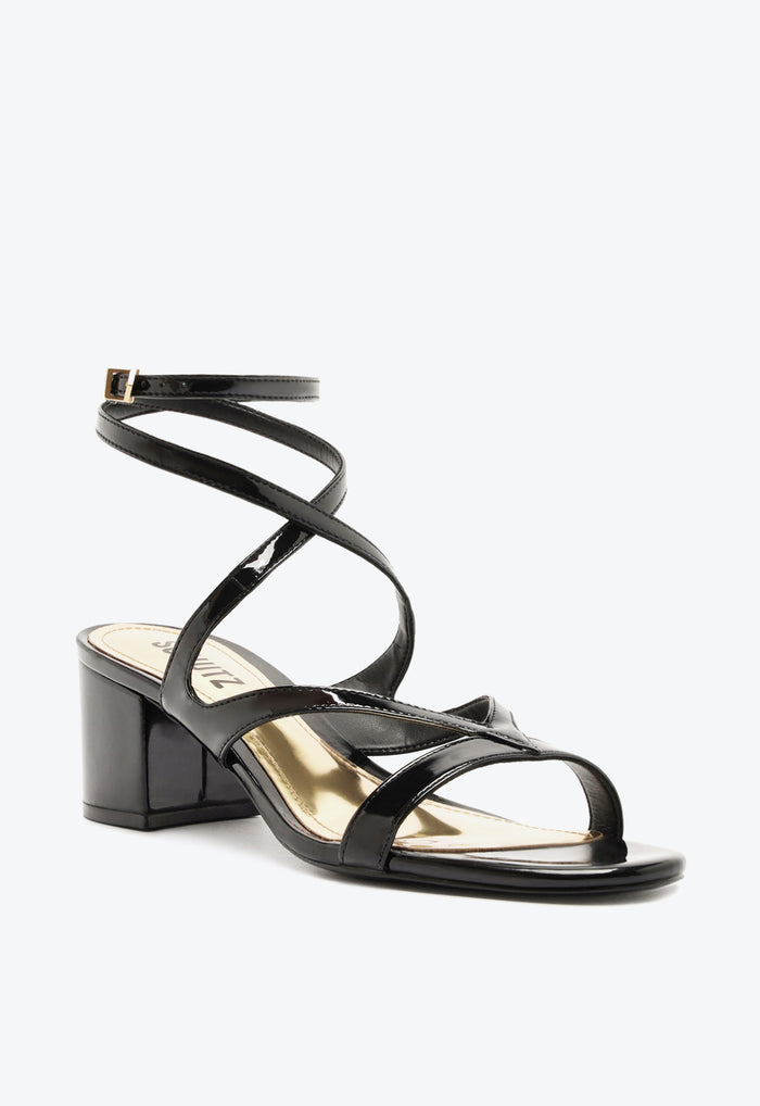 Stephanie Block Patent Sandal - Schutz Shoes