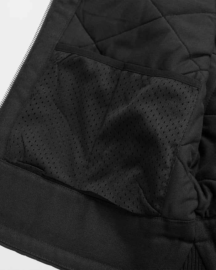 Stone Castine Puff Vest - Black