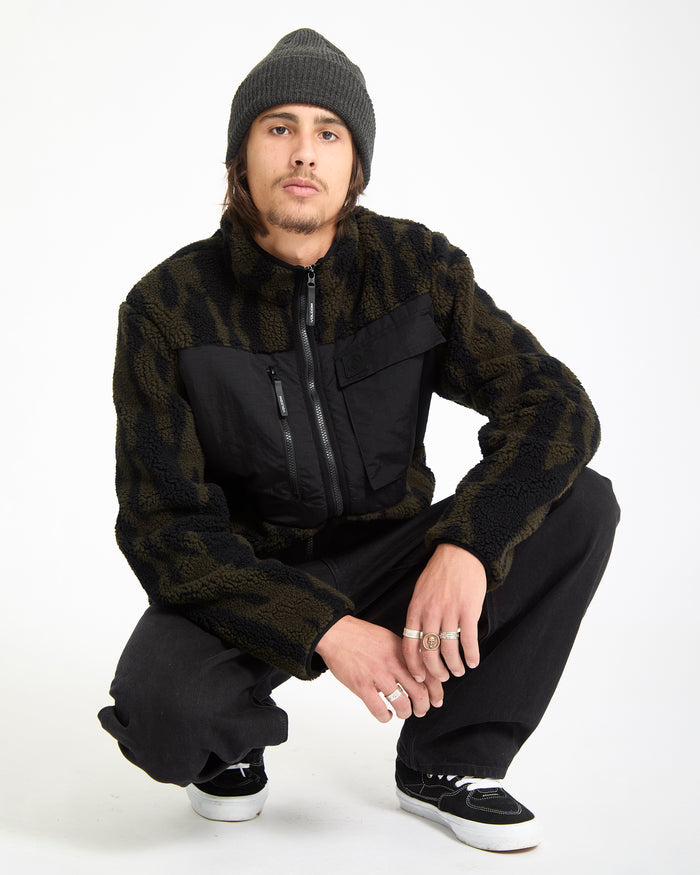 Storm Stone Zip Sweatshirt - Sage Leaf