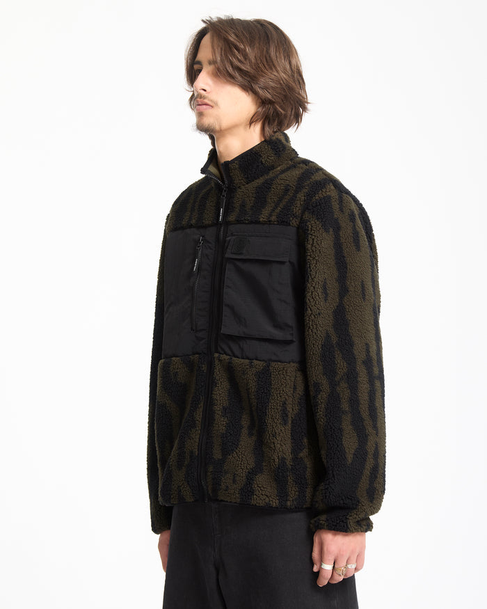 Storm Stone Zip Sweatshirt - Sage Leaf