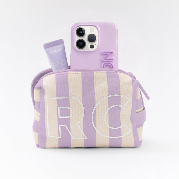 Striped Take It Away Custom Storage Pouch - Custom Wisteria