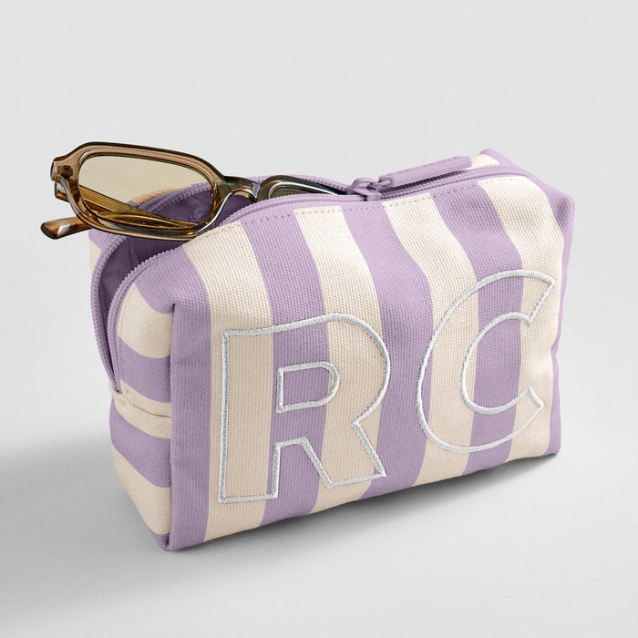 Striped Take It Away Custom Storage Pouch - Custom Wisteria