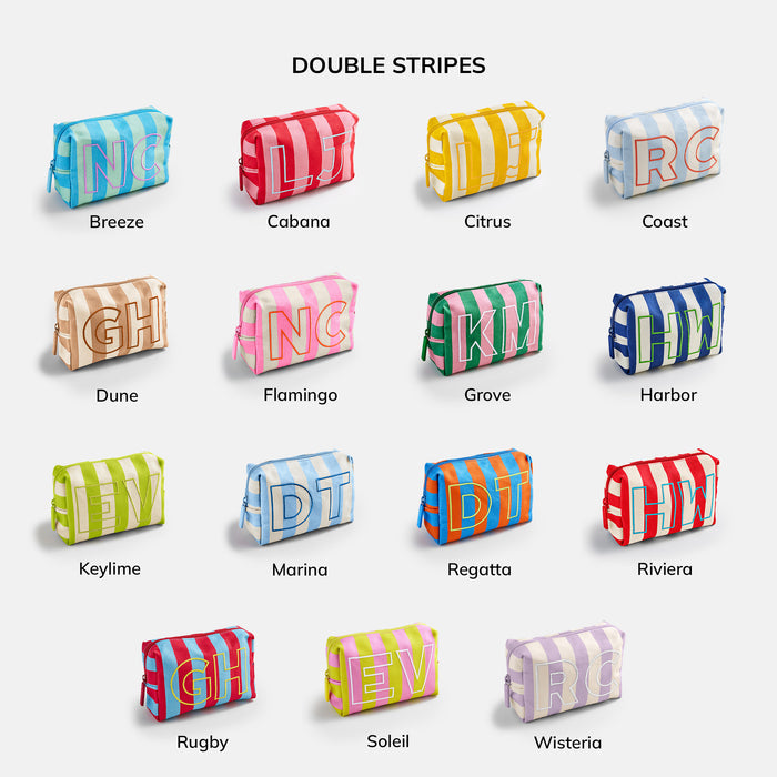 Striped Take It Away Custom Storage Pouch - Custom Wisteria