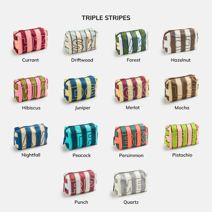 Striped Take It Away Custom Storage Pouch - Custom Wisteria
