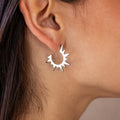Sunset Dancer Hoops Silver