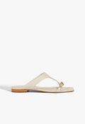 Tana Leather Sandal 5 Sugar White Leather - Schutz Shoes