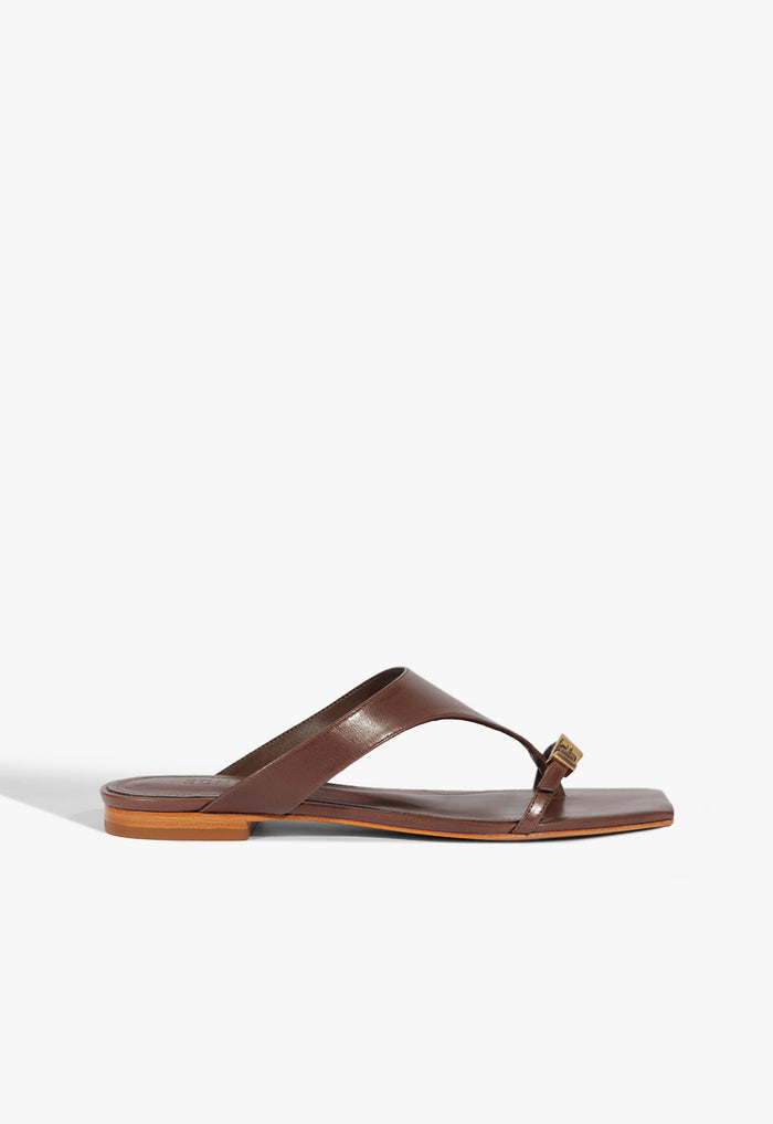Tana Leather Sandal 5 Root Brown Leather - Schutz Shoes