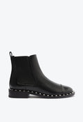 Tanner Leather Bootie 5 Black Leather - Schutz Shoes