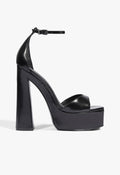 Tate Platform Sandal 5 Black Leather - Schutz Shoes