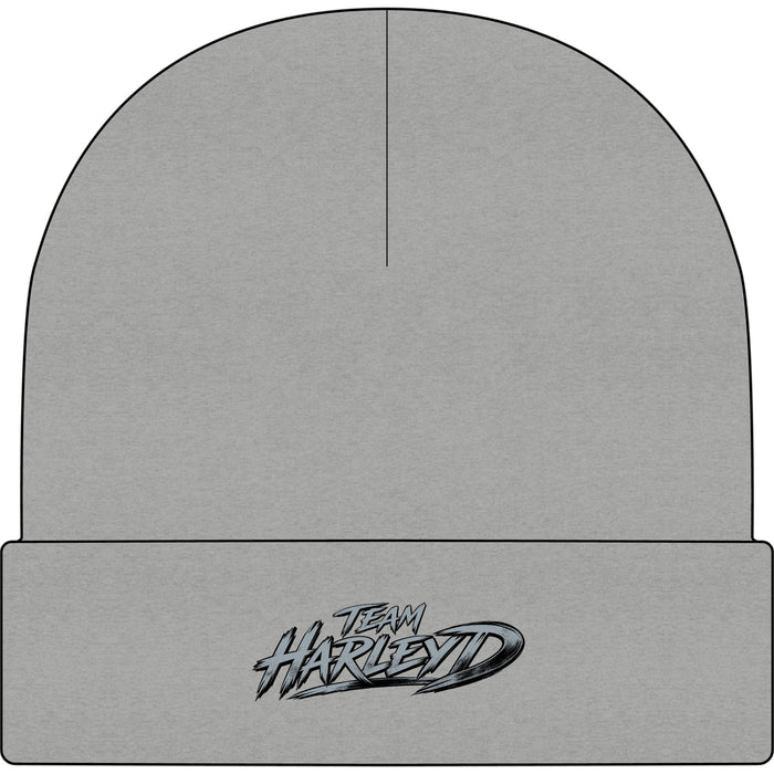 Team Harley D Cuff Beanie — Embroidered Logo Knit Hat