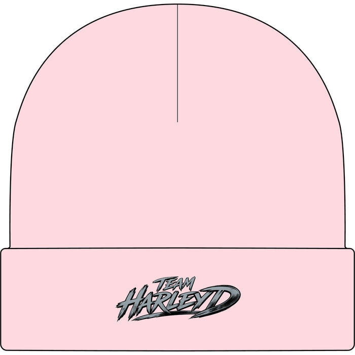 Team Harley D Cuff Beanie — Embroidered Logo Knit Hat