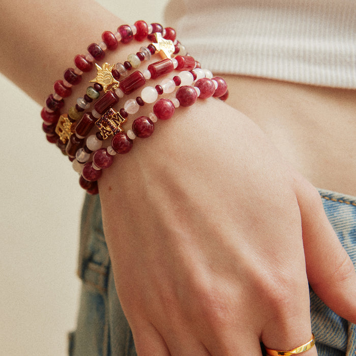 Texas A&M University Beaded Bracelet Set - Texas A&M University