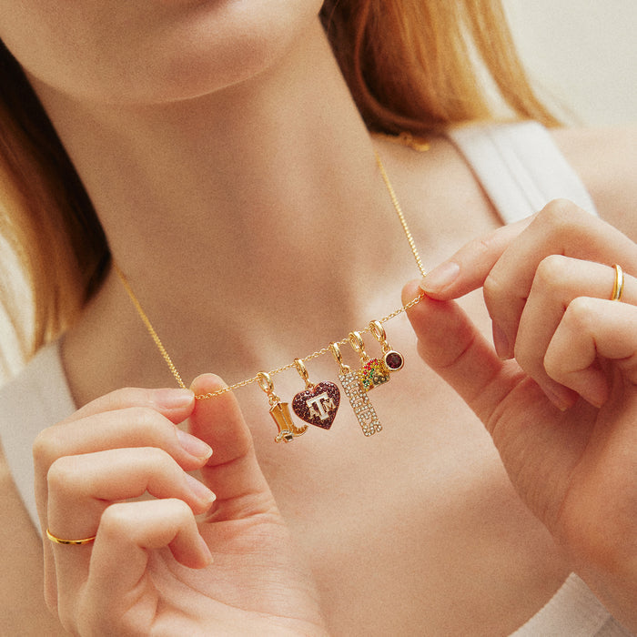 Texas A&M University Cluster Charm Necklace - Texas A&M University