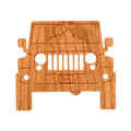 To The Mountains! Wood Sticker - Rustek