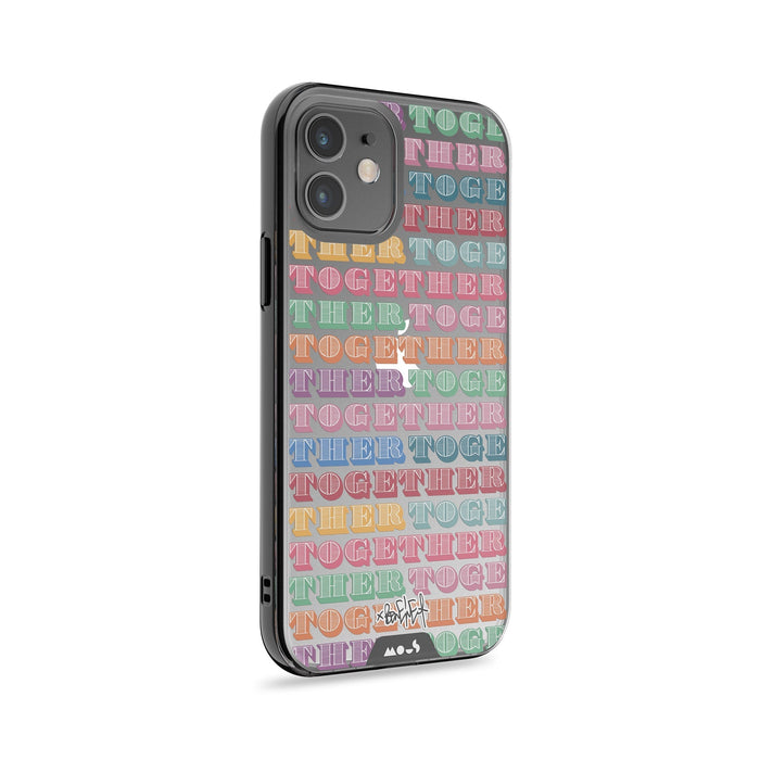 Clear Protective Phone Case Transparent Qi Wireless Charging Ben Eine Together Design Collabs | iPhone 12,iPhone 12 mini