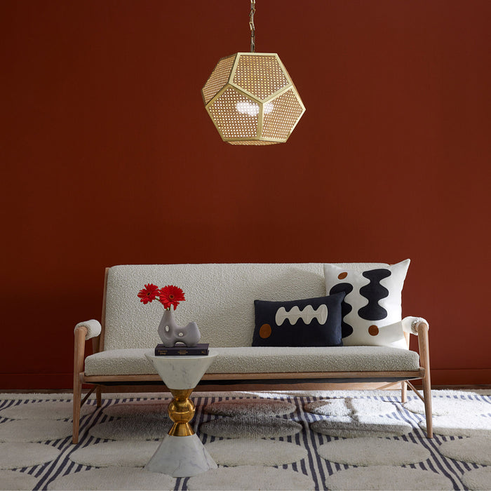 Toklas Square Double Pillow - back view