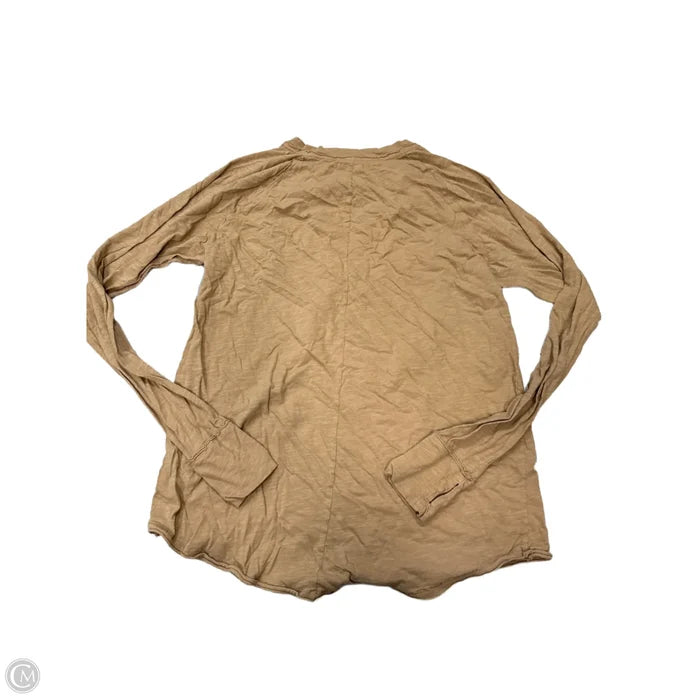Top Long Sleeve By Free People In Brown, Size: L