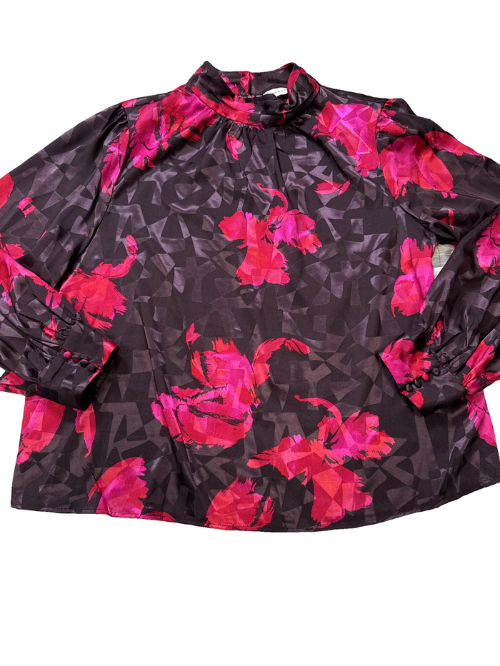 Top Long Sleeve By Nine West Apparel In Purple, Size: Xl