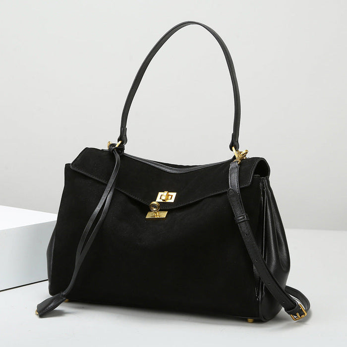 Tote Bag Autumn Winter High Grade Frosted Leather Bag Rodeo Bag Large Capacity Office Women Bag