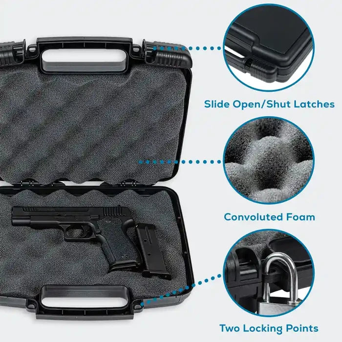 Tradesman™ 10.5 Inch Black Case 6776TC with Foam Interior - 50/50 Lid to Base Split