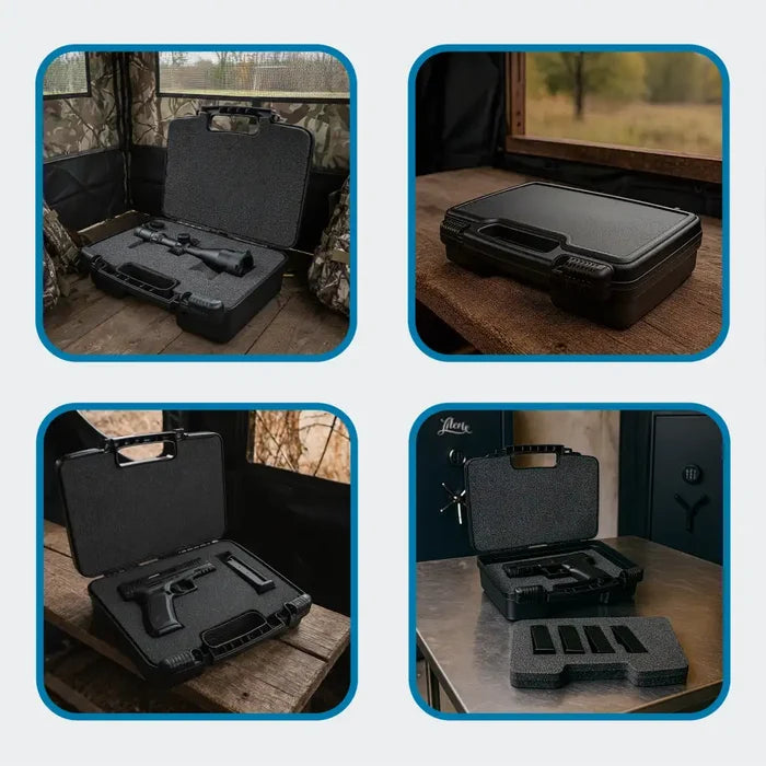 Tradesman™ 12 Inch Black Case 6777TF with Foam Interior - 25/75 Lid to Base Split