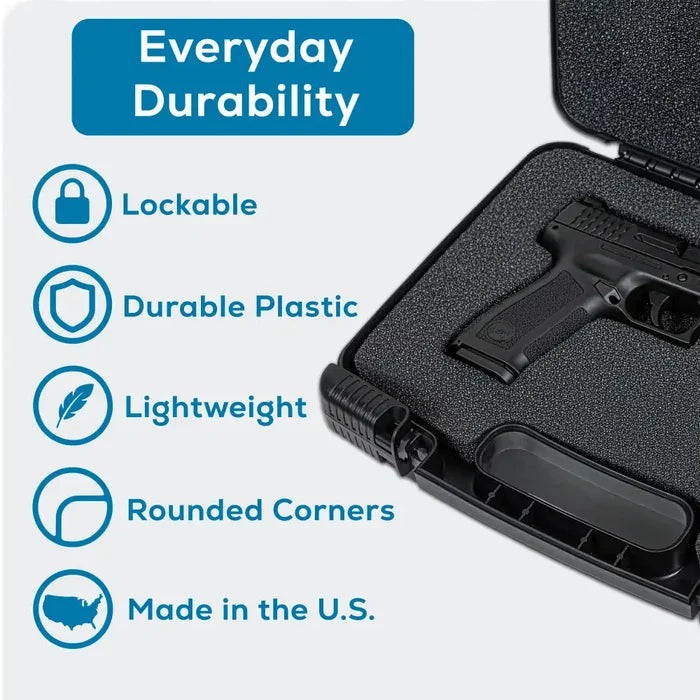 Tradesman™ 12 Inch Black Case 6777TF with Foam Interior - 25/75 Lid to Base Split