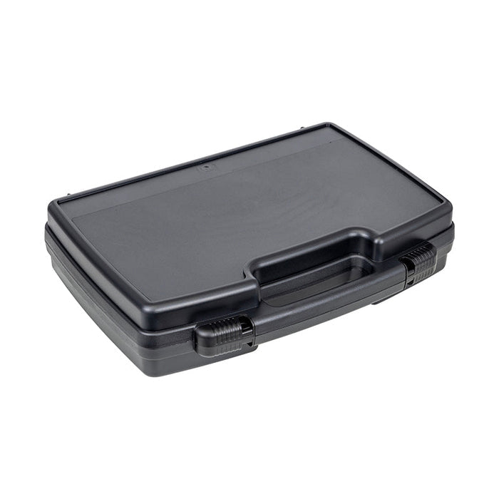 6785UP Black Tradesman Case with Convoluted/Pick and Pluck Foam Interior – Angled View