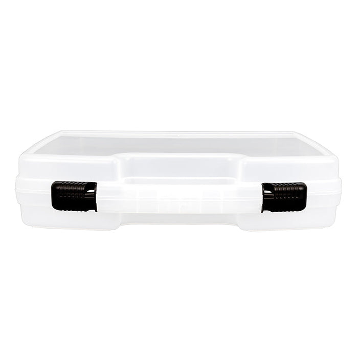 6785TI Translucent Clear Tradesman Case with Empty Interior – Handle/Latch View