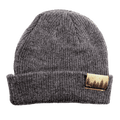 Treeline 100% Merino Wool + Cork Beanie | Charcoal