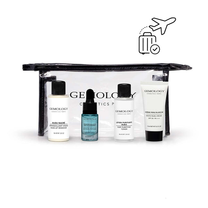 Trousse de voyage beauté éclaircissante Gemology