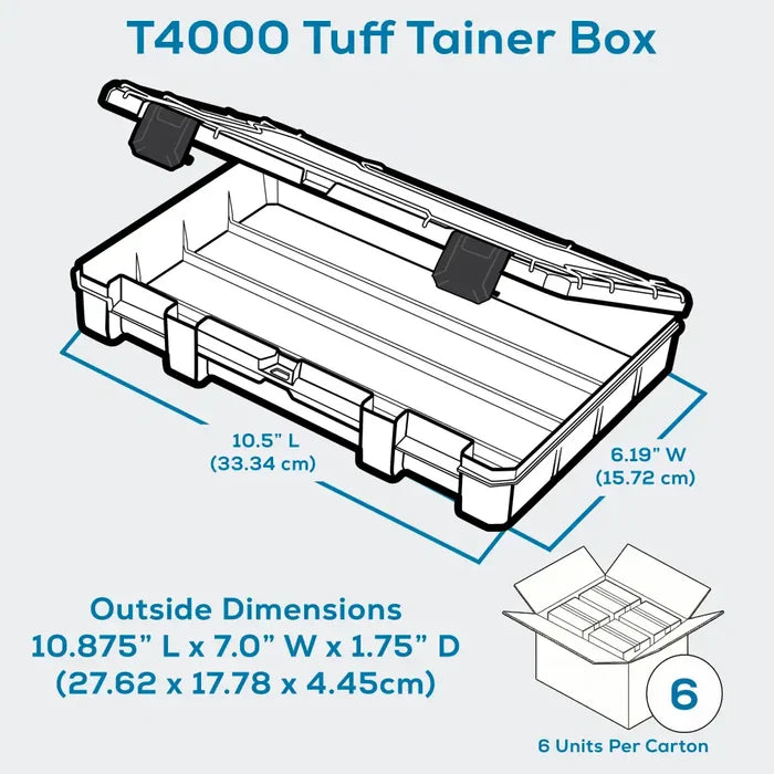 Tuff Tainer® Series 6734TE (T4000) Translucent 1 Compartment Box