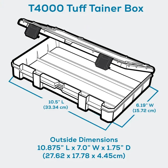 Tuff Tainer® Series 6734TE (T4000) Translucent 1 Compartment Box