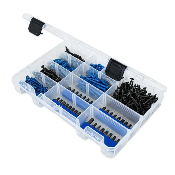 Tuff Tainer® Series 6744TE (T4004) Translucent 5 Compartment Box with Dividers