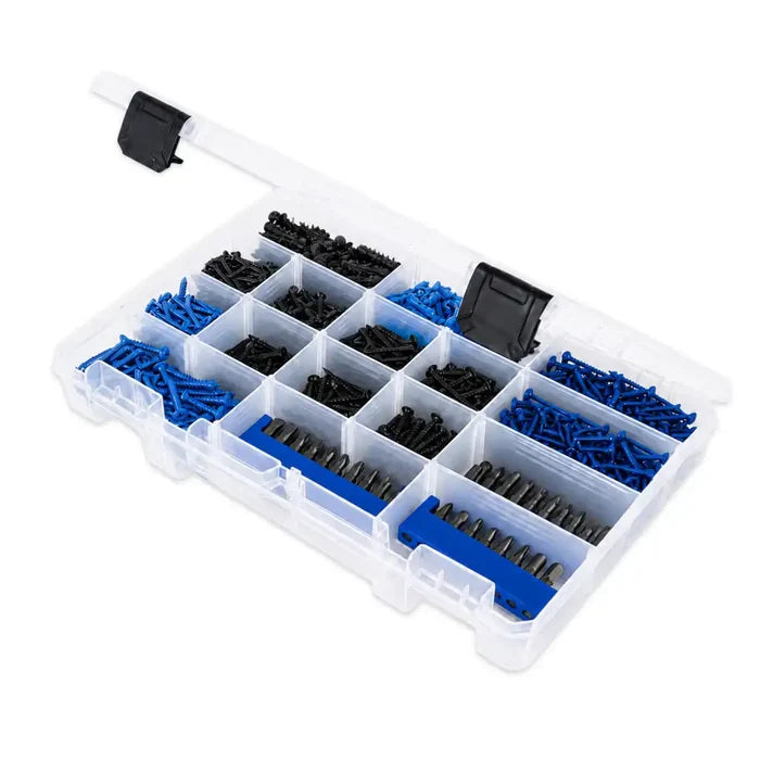 Tuff Tainer® Series 6744TE (T4004) Translucent 5 Compartment Box with Dividers