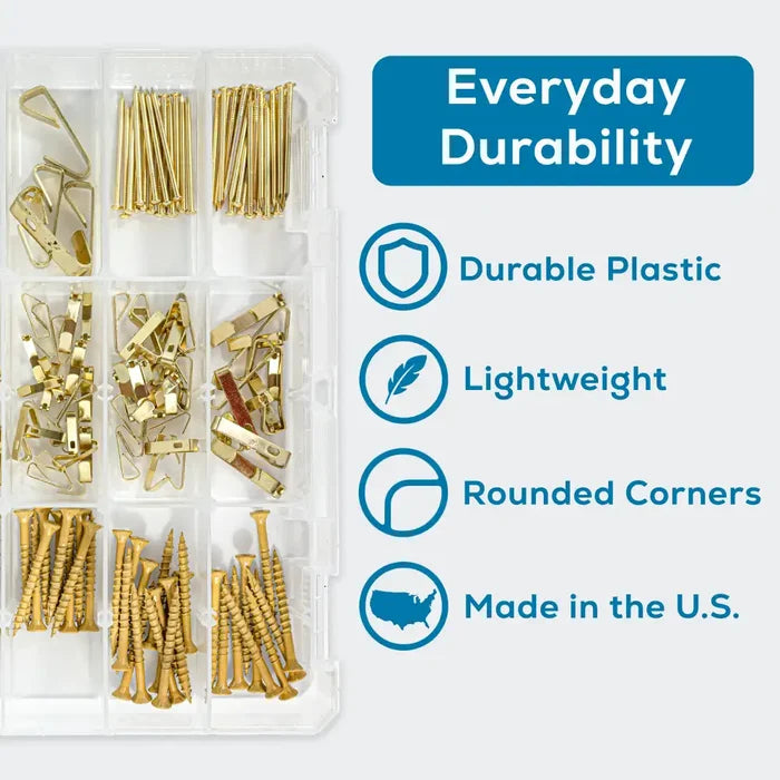 Tuff Tainer® Series 6744TE (T4004) Translucent 5 Compartment Box with Dividers