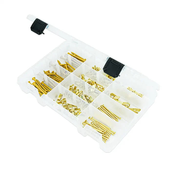Tuff Tainer® Series 6744TE (T4004) Translucent 5 Compartment Box with Dividers