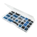 Tuff Tainer® Series 6760TE (T6004) Translucent 6 Compartment Box with Dividers