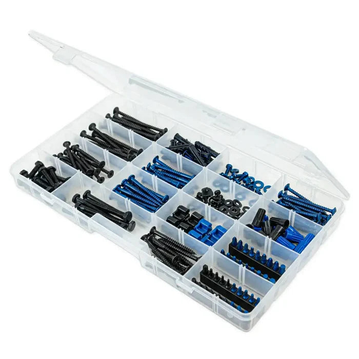 Tuff Tainer® Series 6760TE (T6004) Translucent 6 Compartment Box with Dividers